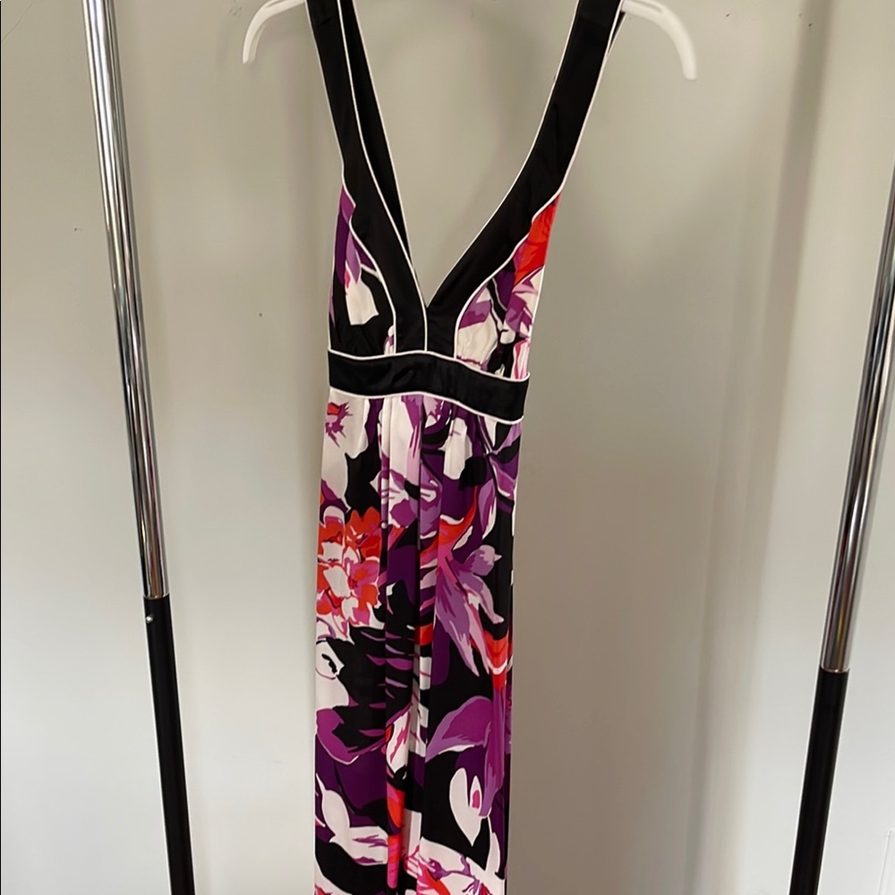 Banana Republic Floral V-Neck Maxi Dress
